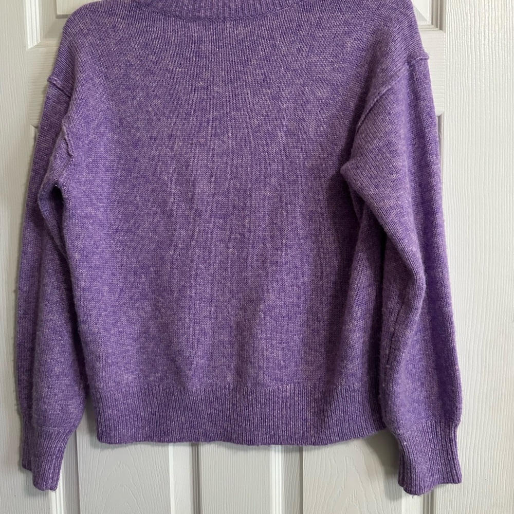 J. Crew Relaxed Pullover Sweater Wool and Alpaca blend PTP 22 inches - Picture 6 of 8